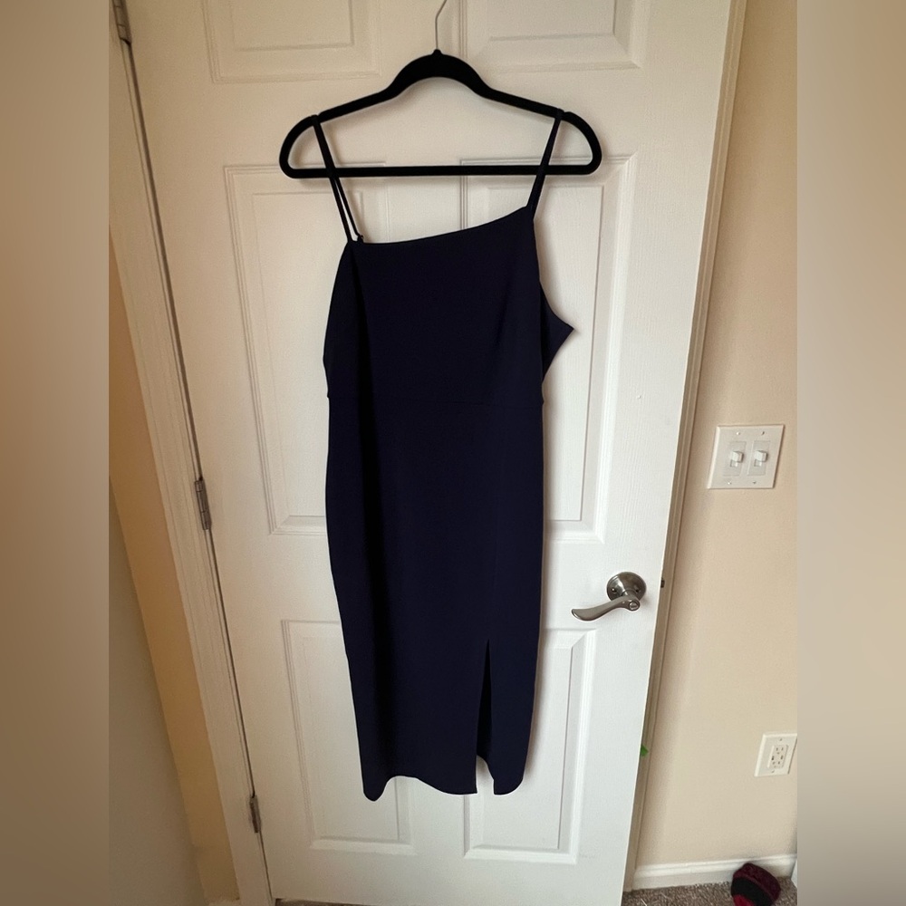 Navy Blue Midi Dress